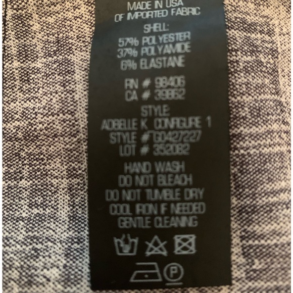 SZ S Black/White Plaid Theory Leggings - Picture 3 of 3